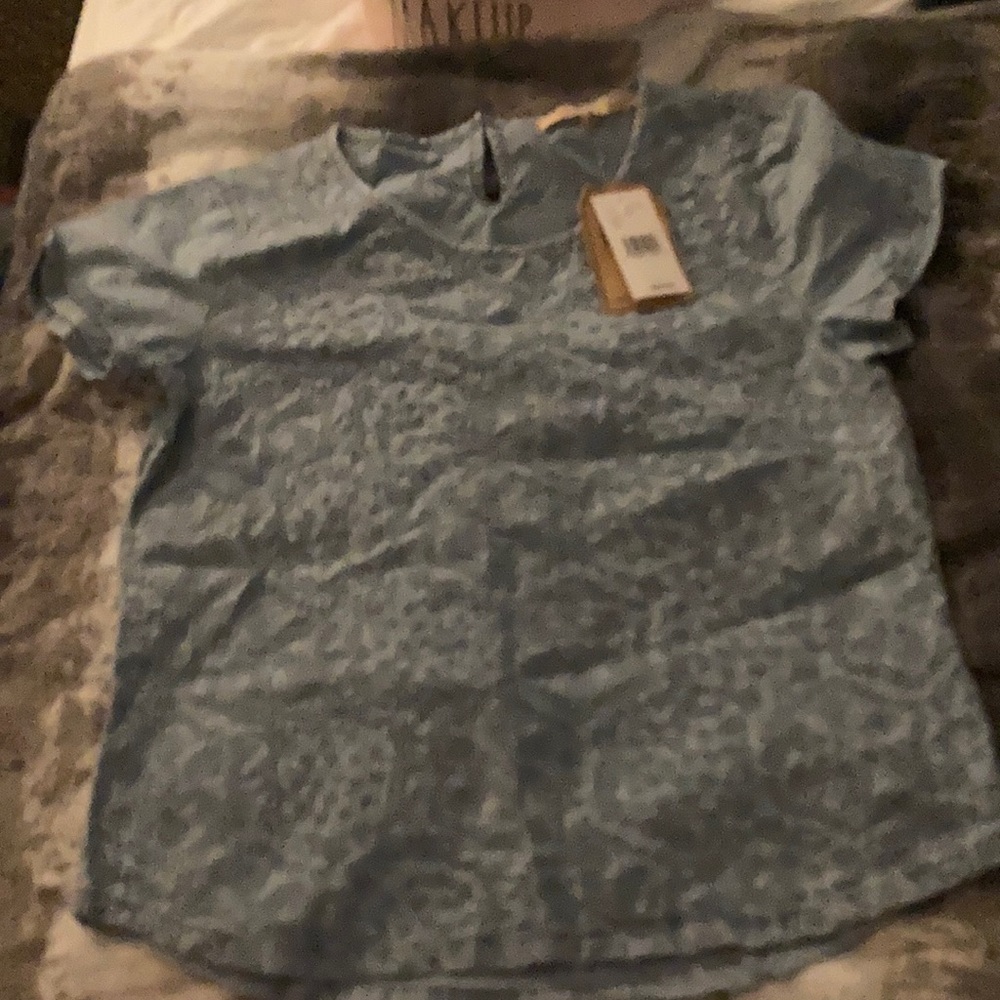 Company: Tee by Big Star, size SMALL, embroidered blue, new with tags